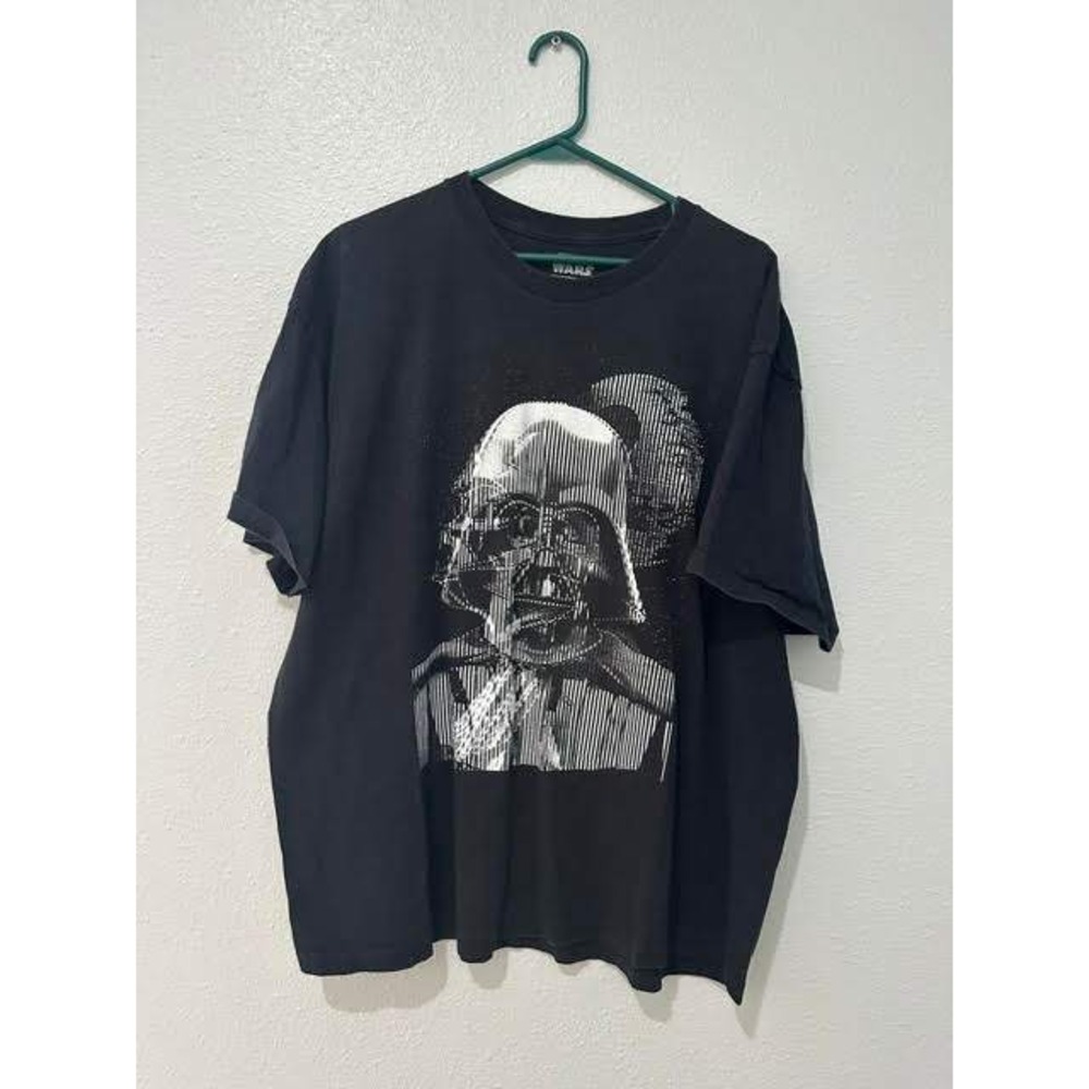 Star Wars Darth Vader Death Star Graphic T-Shirt Mens 2XL Black We Love Fine